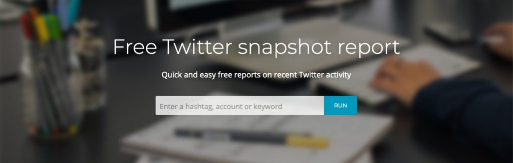 free Twitter anapshot report